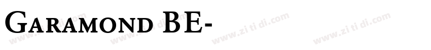 Garamond BE字体转换 Garamond BE字体转换